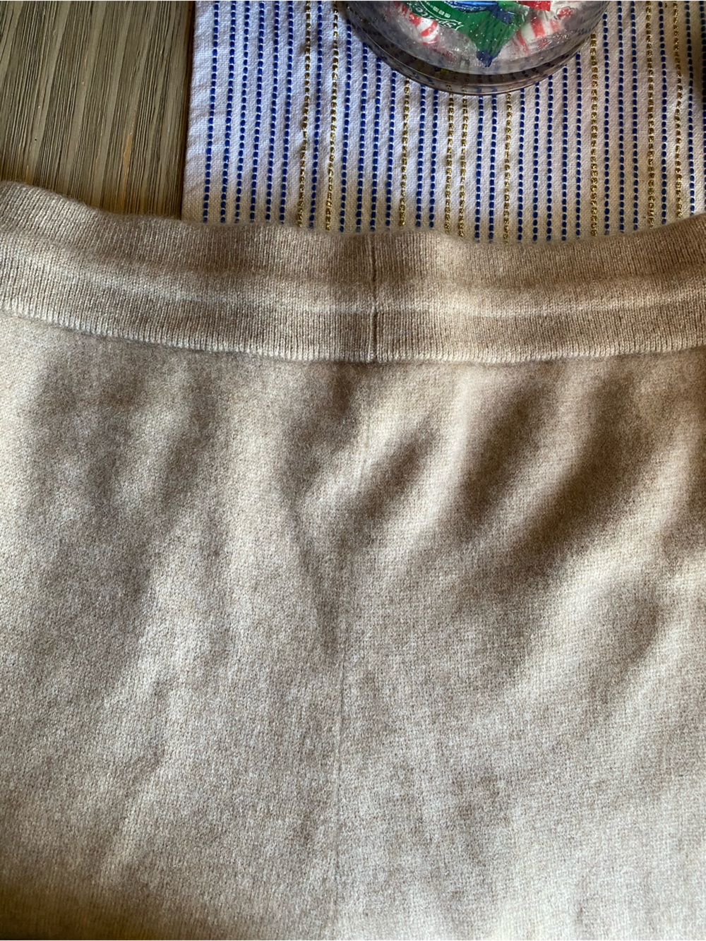 Lilysilk Fluid 100% Cashmere Sweatpants Light Brown Drawstring Sz Small - Picture 10 of 16